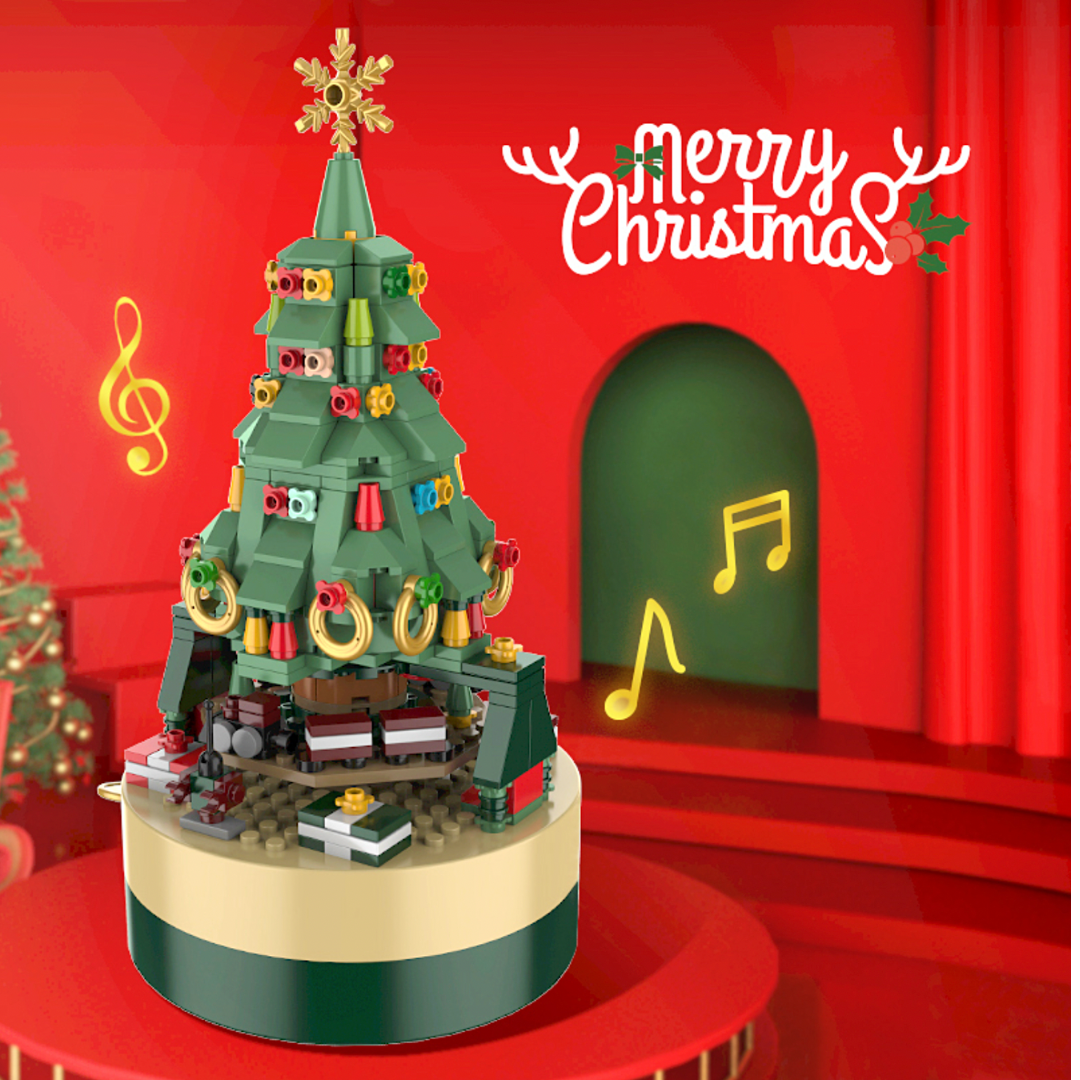聖誕樹小火車音樂盒MUSIC BOX